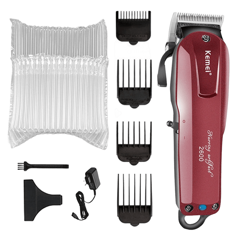 Máquina de Cortar Cabelo Kemei 2600 Sem Fio Profissional - Versomastore