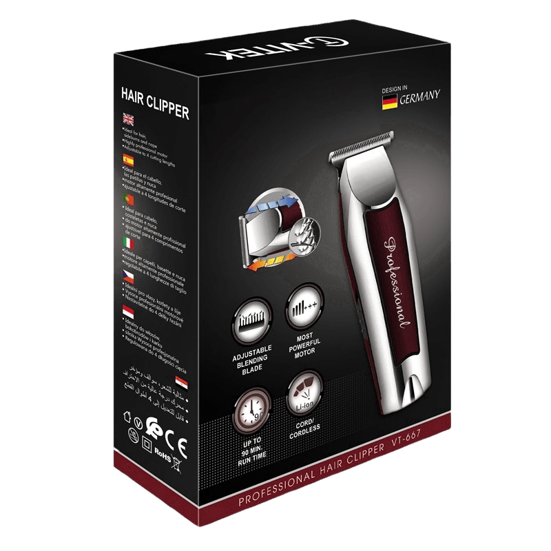 Máquina T-Vitek VT-667 sem fio Profissional Definição para Cabelo e Barba - Versomastore