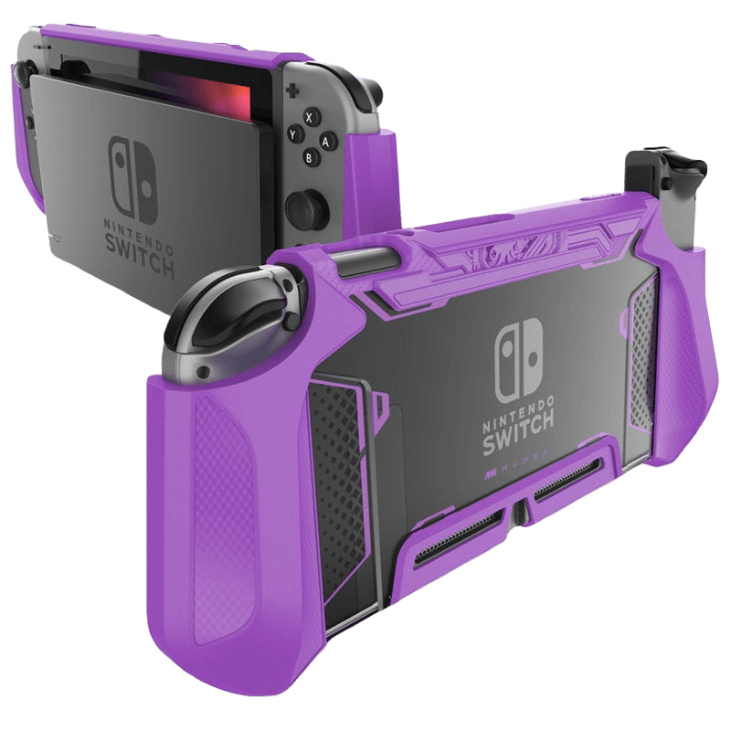 Case Nintendo Switch Proteção Acoplável para Consola e Comandos (Roxo) - Versomastore