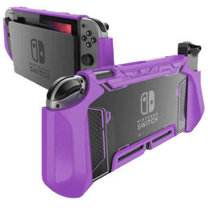 Case Nintendo Switch Proteção Acoplável para Consola e Comandos (Roxo) - Versomastore