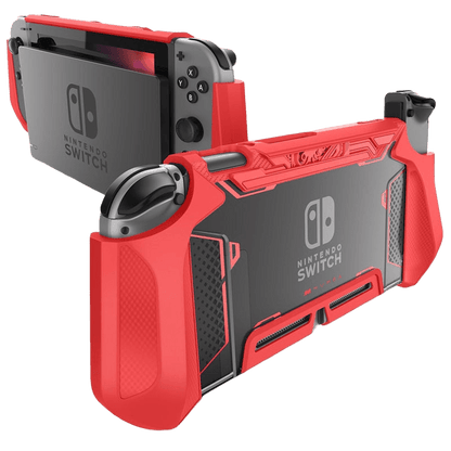 Case Nintendo Switch Proteção Acoplável para Consola e Comandos (Vermelho) - Versomastore