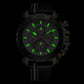 Relógio Lige LG9996 Pulseira em Couro (Preto e bronze) - Versomastore