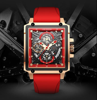 Relógio Lige LG8935 (Vermelho Dourado) - Versomastore
