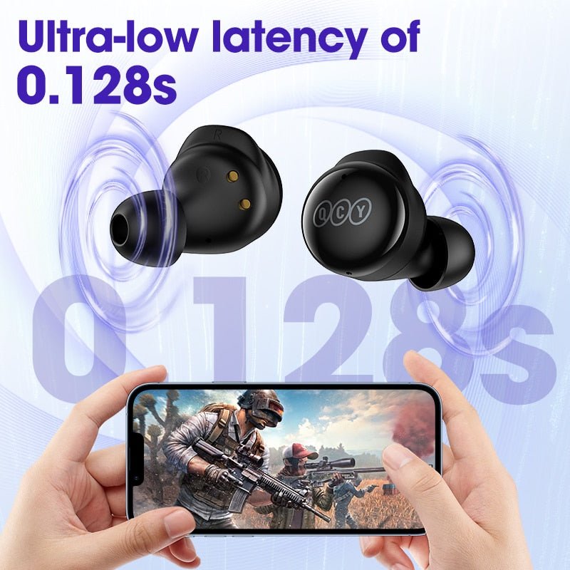 Auriculares sem fio Qcy T17 (Preto) - Versomastore