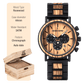 Relógio Bobo Bird BB09 Data Automática (Preto e madeira) - Versomastore
