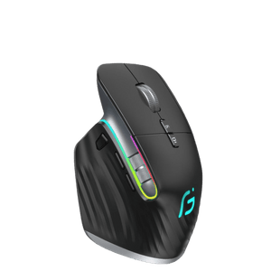 Mouse ergonômico sem fio (Preto) - Versomastore