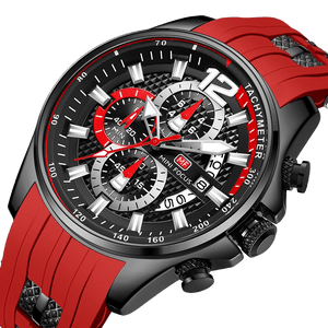 Relógio Mini Focus MF0350 Pulseira em Silicone (Vermelho) - Versomastore