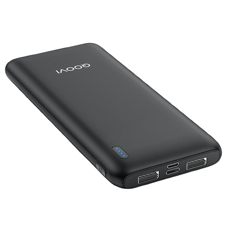 Power Bank Qoovi 10000mAh Ultra Fina e super leve (Preto) - Versomastore