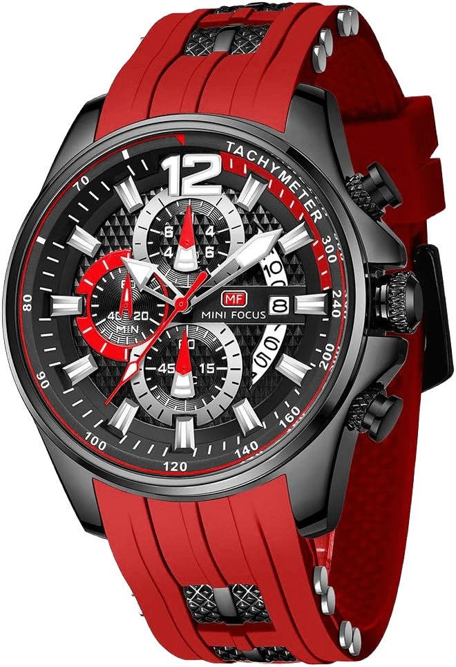 Relógio Mini Focus MF0350 Pulseira em Silicone (Vermelho) - Versomastore