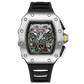 Relógio Guanqin GJ16227 (Preto e Prata) - Versomastore