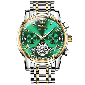Relógio Olevs OL6607 (Verde e dourado) - Versomastore