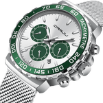 Relógio Crrju CR2300 Pulseira em Aço Inoxidável (Verde) - Versomastore