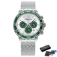 Relógio Crrju CR2300 Pulseira em Aço Inoxidável (Verde) - Versomastore