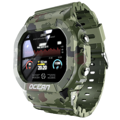 Smartwatch Lokmat Ocean (Verde Tropa) - Versomastore