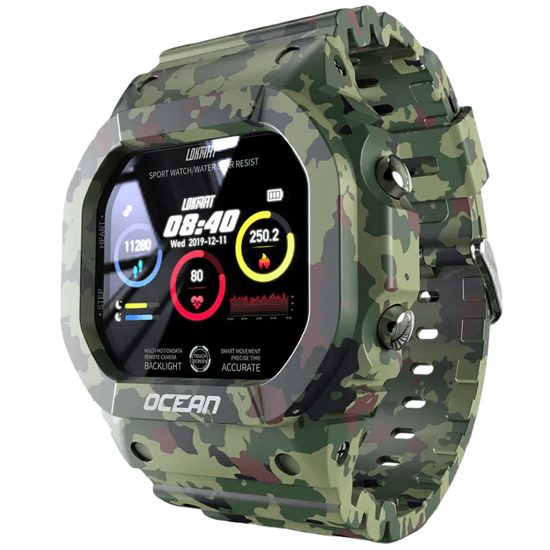 Smartwatch Lokmat Ocean (Verde Tropa) - Versomastore