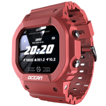 Smartwatch Lokmat Ocean (Vermelho) - Versomastore
