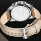 Relógio Masculino de luxo com Alto padrão de qualidade Pulseira em couro cinza - Versomastore