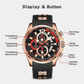 Relógio Masculino Focus Pulseira em Silicone elegante e moderno (Preto Bronze) - Versomastore