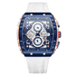 Relógio Curren CUR8442 Pulseira em Silicone (Branco e azul) - Versomastore