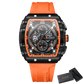 Relógio Curren CUR8442 Pulseira em Silicone (Laranja) - Versomastore