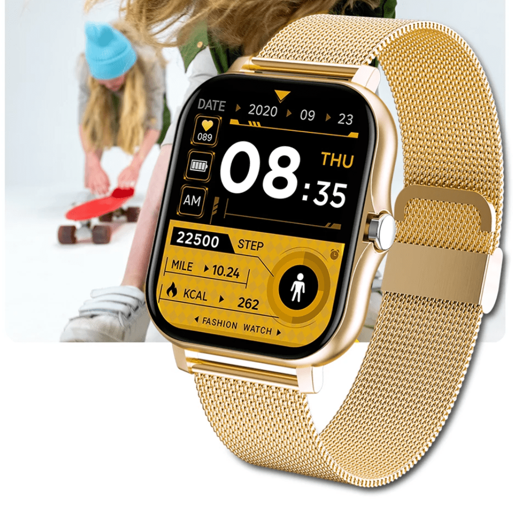 Smartwatch Feminino Lige Super luxuoso (Dourado) - Versomastore